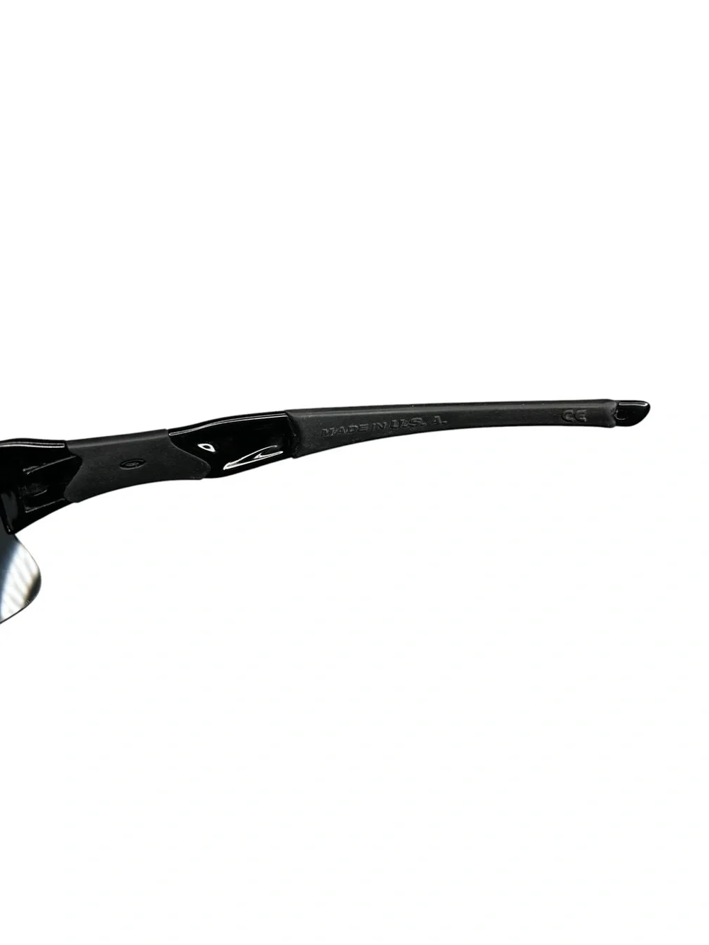 Oakley Flak Jacket XLJ 1.0 Sunglasses Black 12-903 63-14 Vintage Sport Wrap - Picture 5 of 12